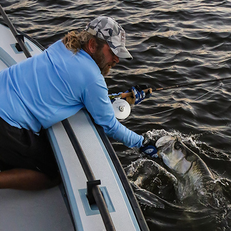 tarpon on fly in the Everglades