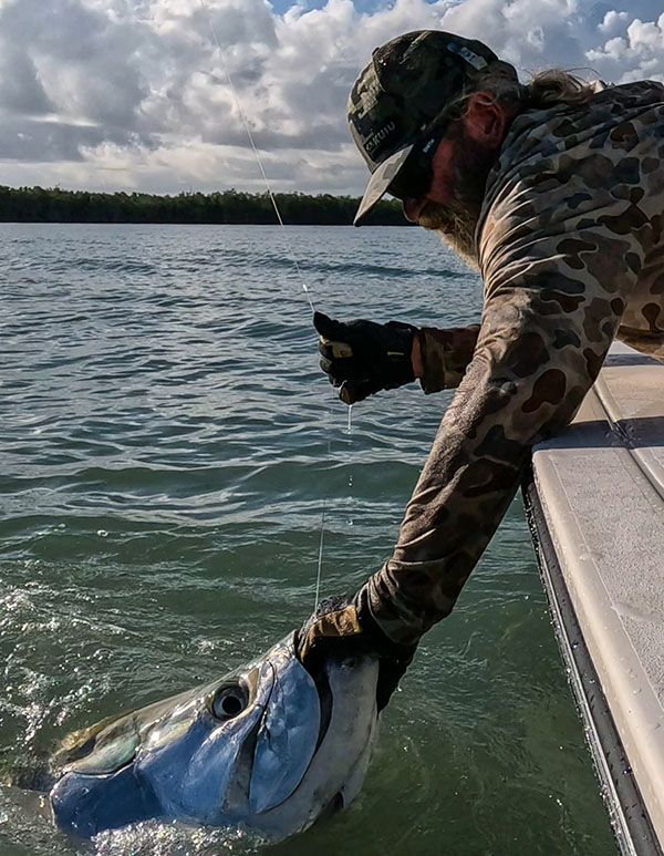 fly fishing for tarpon in the Florida Everglades with Captain Mark Bennett